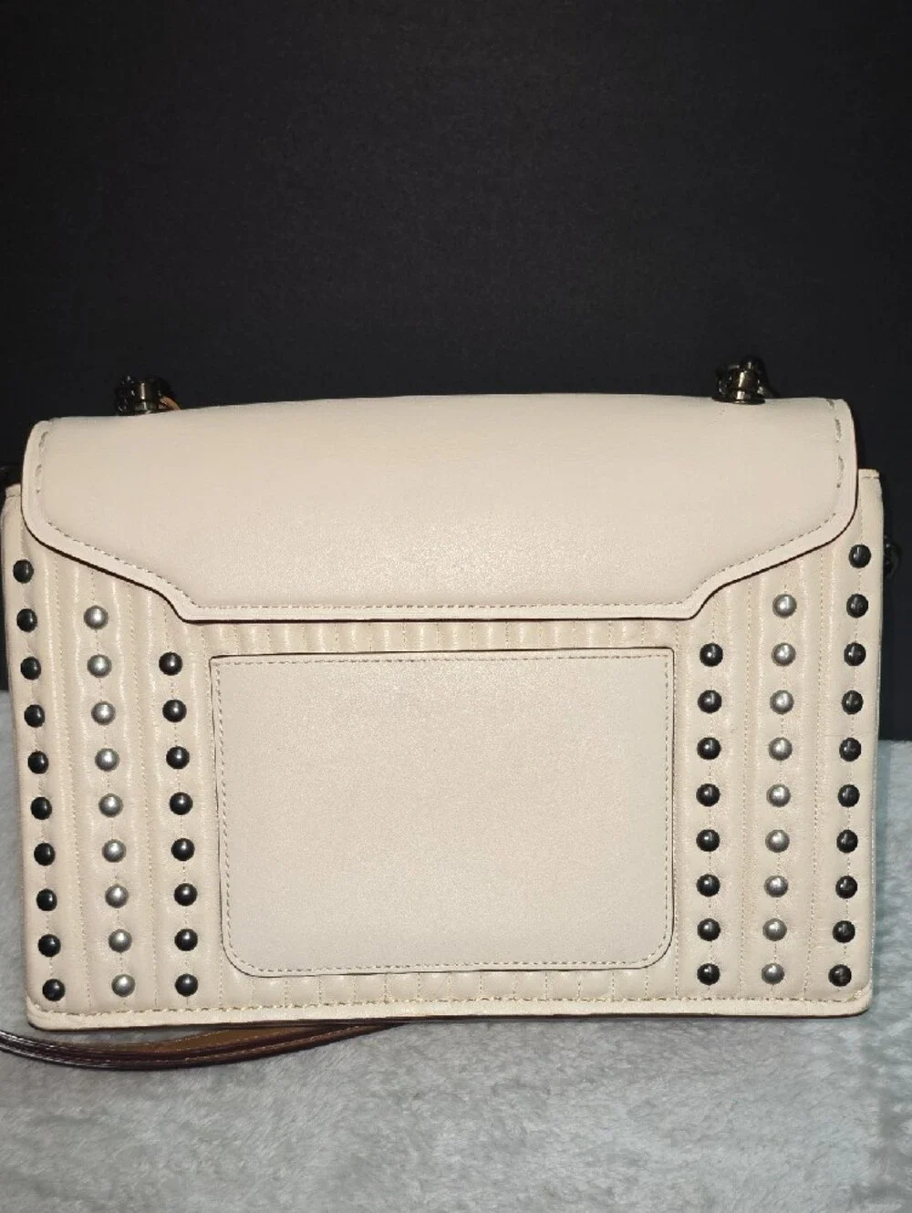 Coach 'Swagger' Quilted Rivet Chain Crossbody